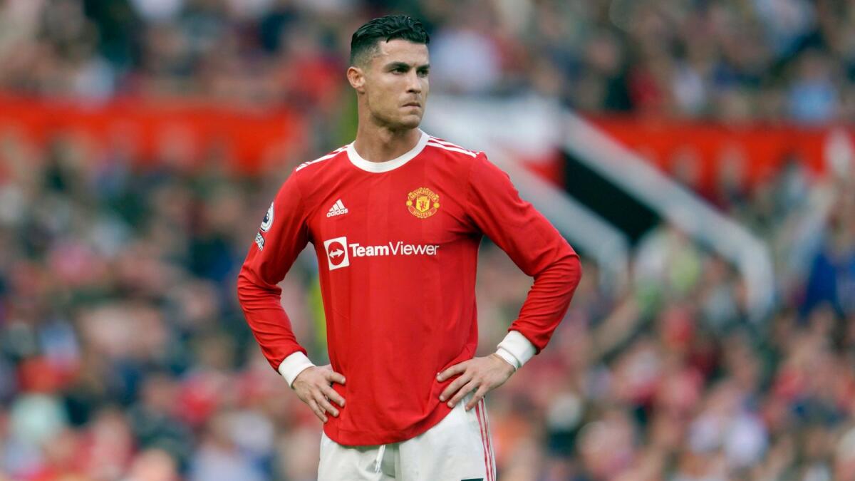 Manchester United's Cristiano Ronaldo. — AP