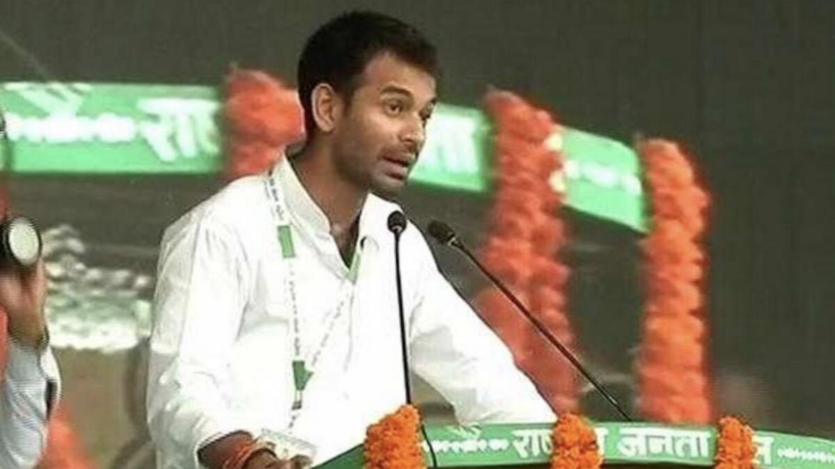  BJP leader promises Rs 1 crore to whoever slaps Lalu Yadavs son
