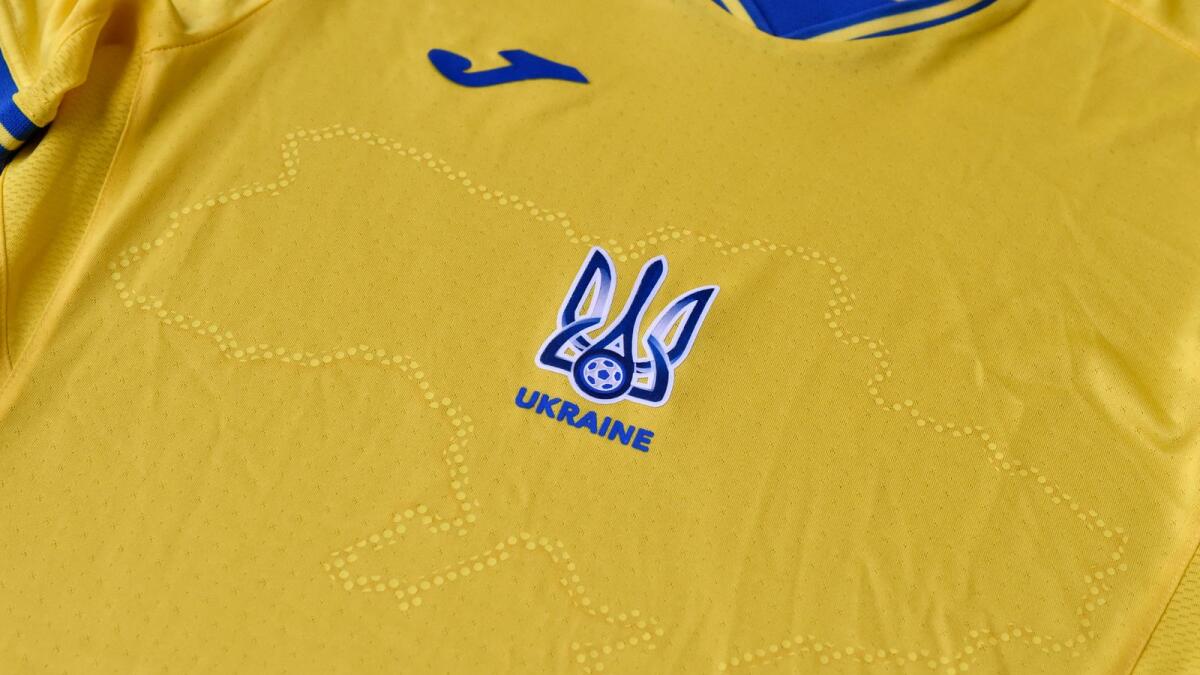 Ukraine provoked Moscow's ire as its football federation unveiled Euro 2020 uniforms that feature Russian-annexed Crimea and nationalist slogans. (AFP)
