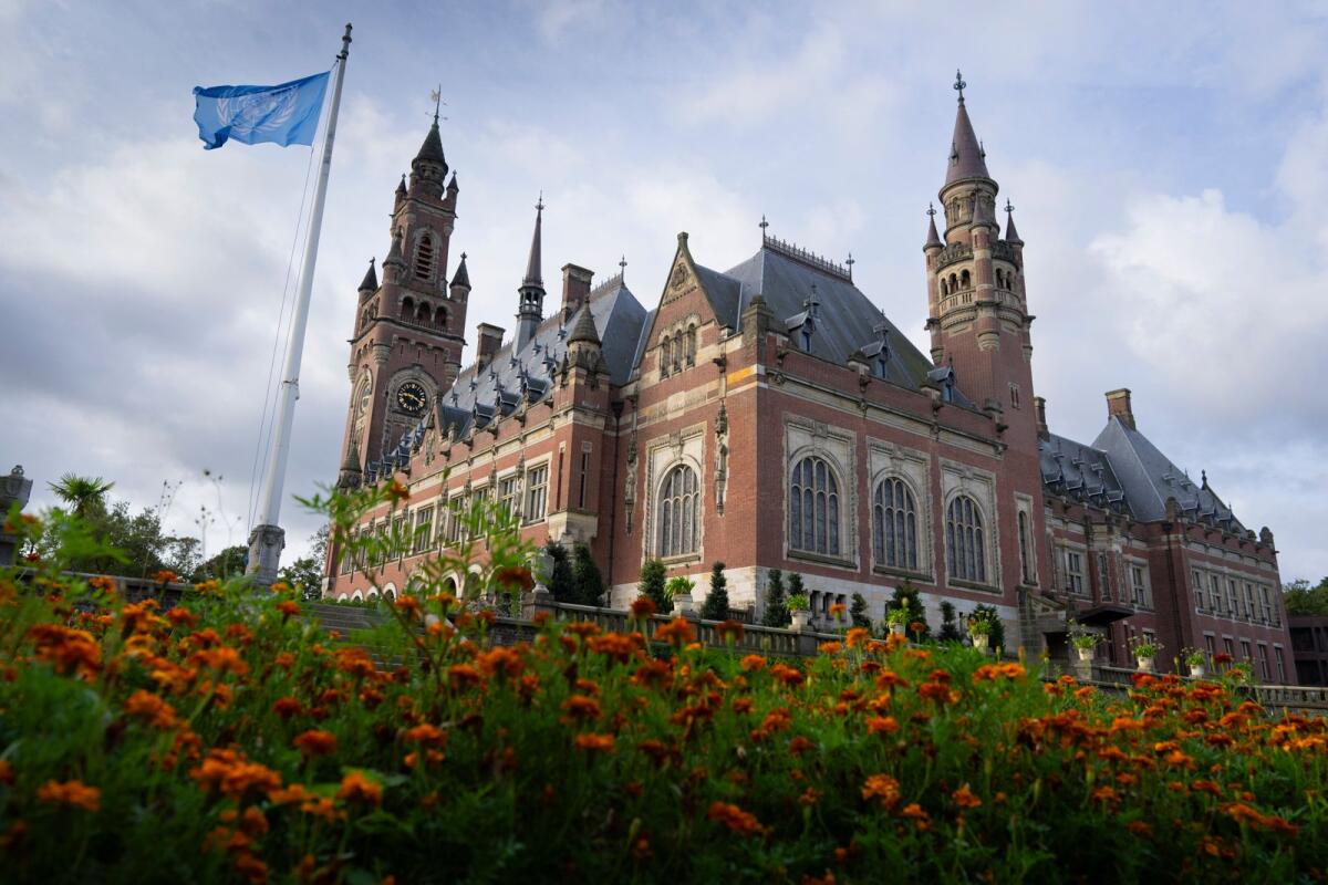 Photo: View of the Peace Palace which houses World Court in The Hague, Netherlands. South Africa has launched a case at the United Nations’ top court accusing Israel of genocide against Palestinians in Gaza and asking the court to order Israel to halt its attacks. AP