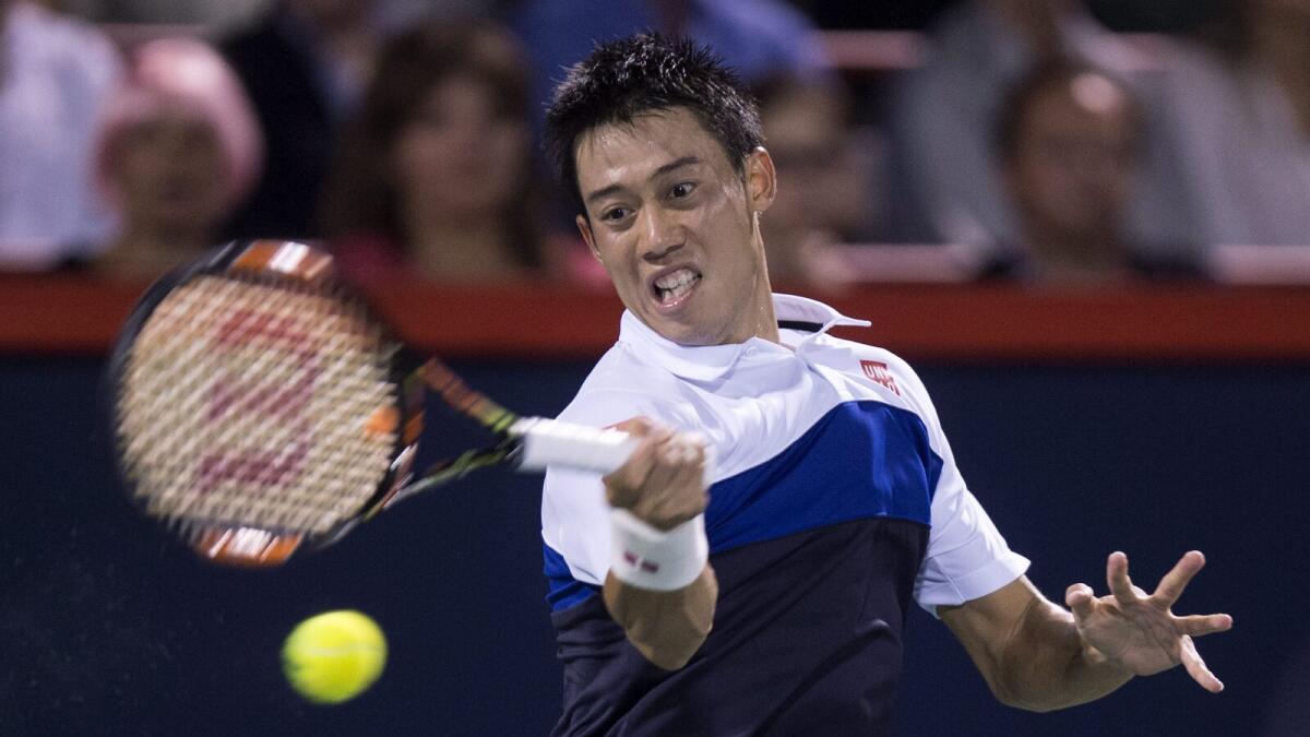 Kei Nishikori defeated Rafael Nadal to enter the semifinals. — AP