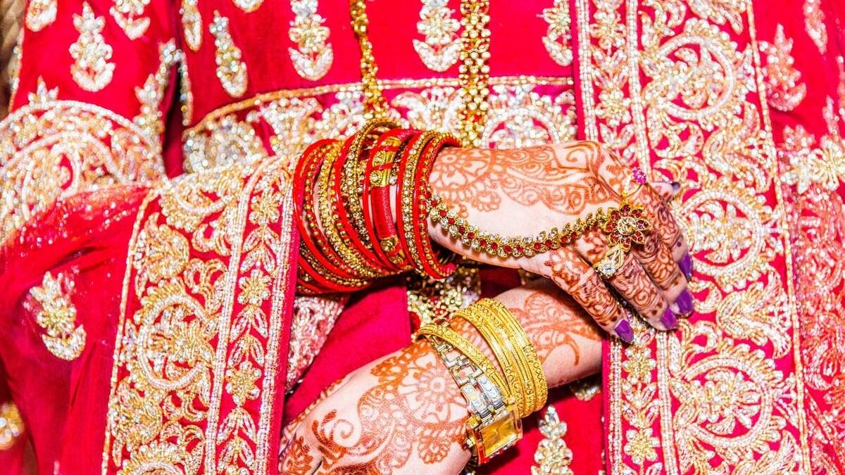 india, woman marries man, groom late