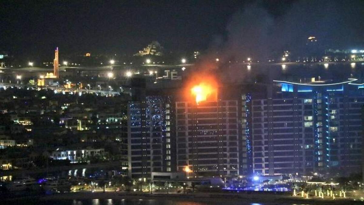 Here is what caused the Palm Jumeirah fire in Dubai