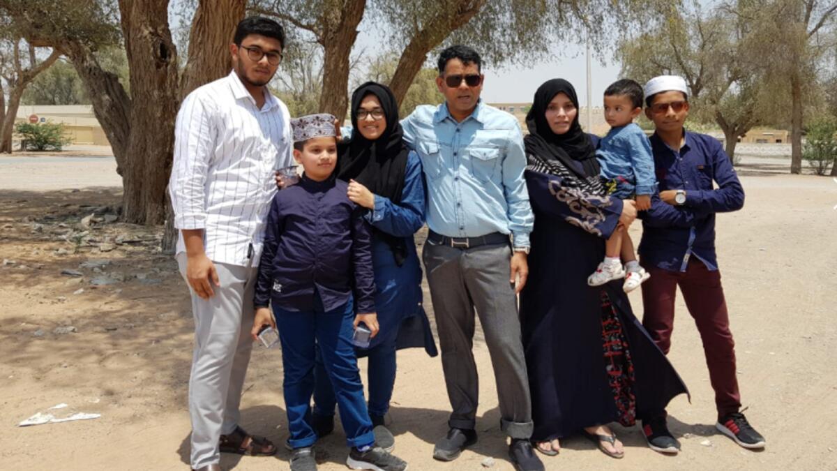 Muhamed Adil Javad with his family