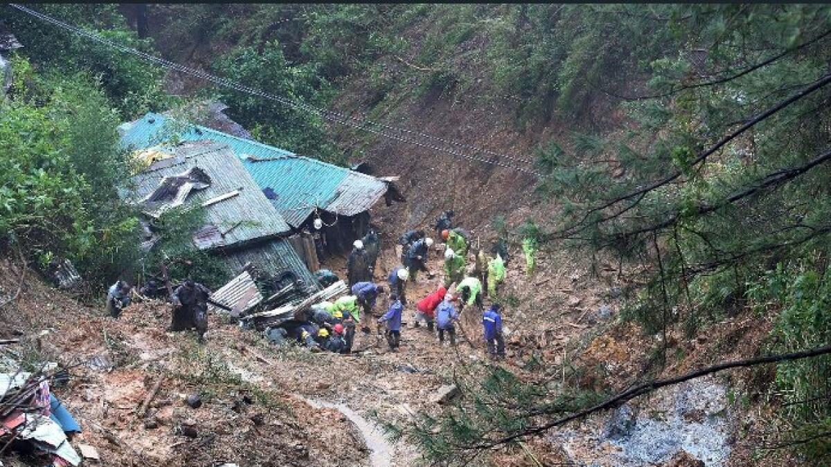At least 40 feared trapped in Philippine landslide