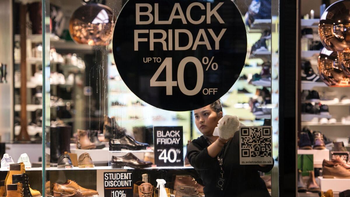 According to GfK data, the UAE witnessed a 6.9% year on year growth during the Black Friday sale in 2022. Photo for illustrative purposes only. — File photo