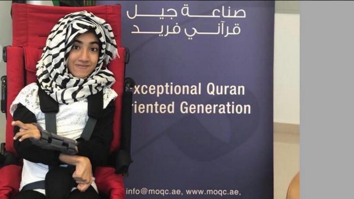 19-year-old girl with cerebral palsy memorise 42 Surahs from Quran 