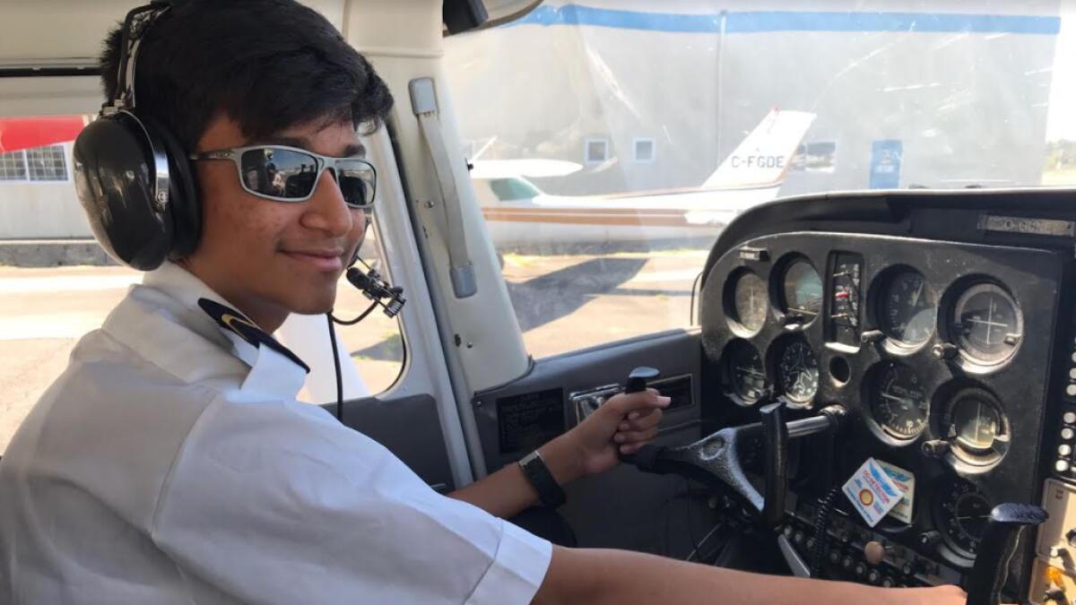 At 14, Sharjah boy flies plane solo, breaks world record
