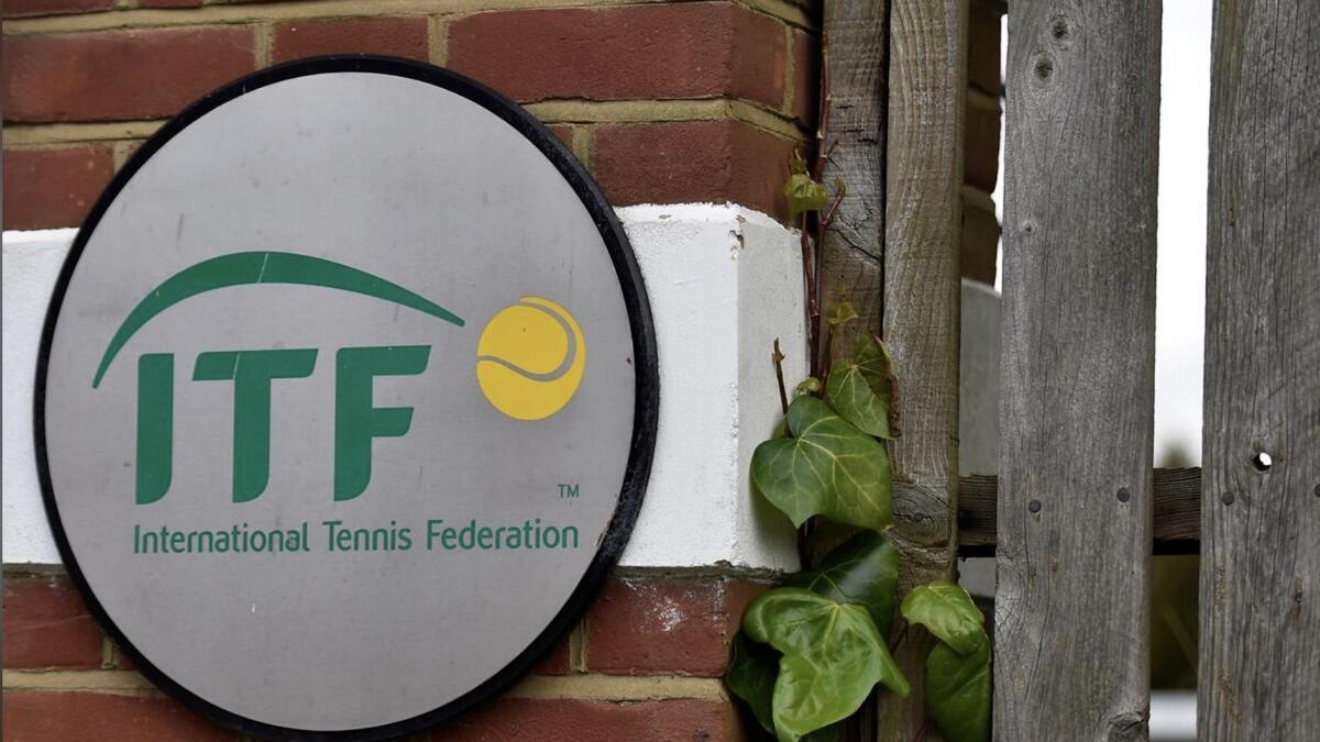 The ITF logo at the entrance to their headquarters in London. - Reuters file