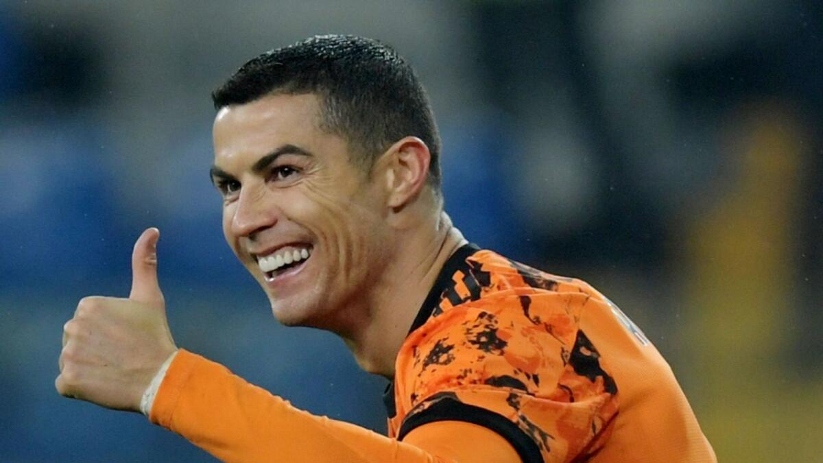 Juventus' Cristiano Ronaldo during the match against Parma. — Reuters