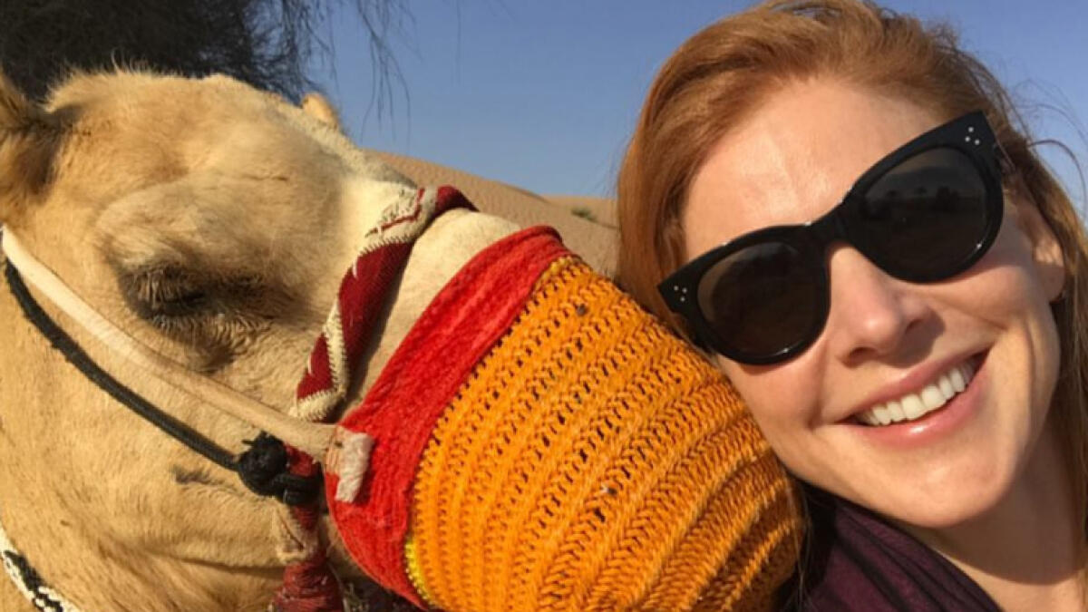 Photos: Hollywood star Sarah Raffertys Dubai break and UAE desert trip in The Empty Quarter
