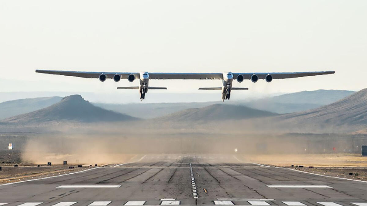 Worlds largest plane takes off on its first test flight