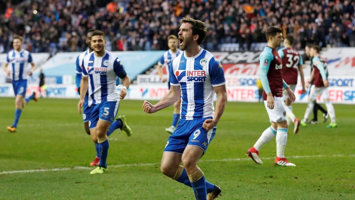Grigg helps Wigan stun West Ham in FA Cup