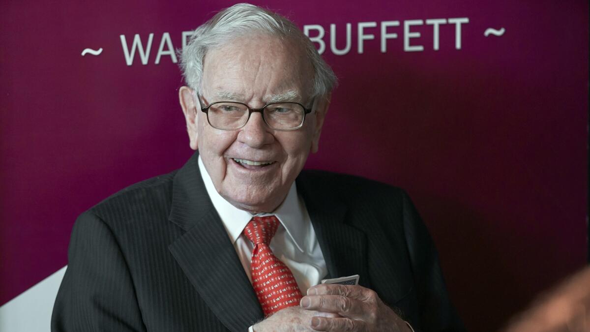 Warren Buffett, chairman and CEO of Berkshire Hathaway. — AP file