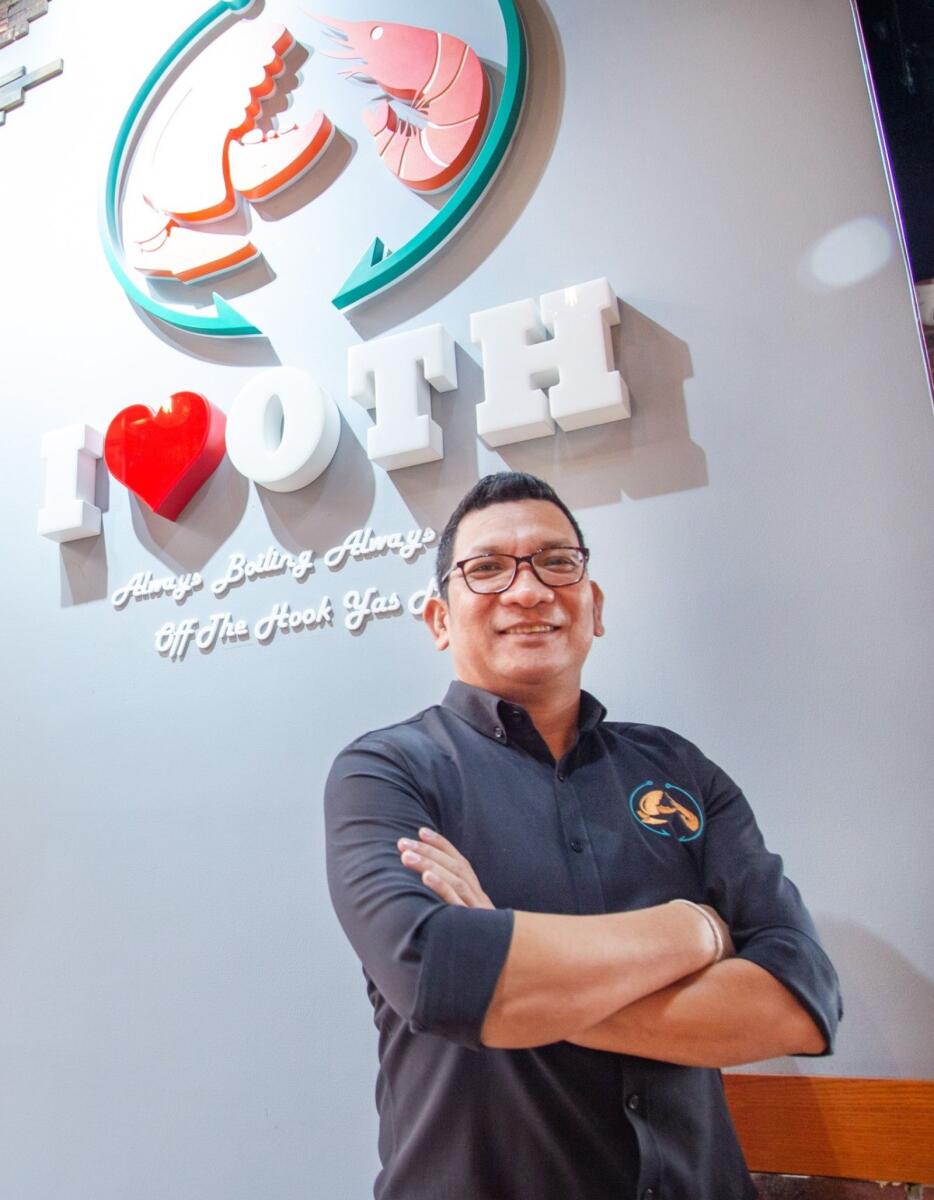 Rolly Brucales, managing director of Off The Hook restaurant. — Supplied photo