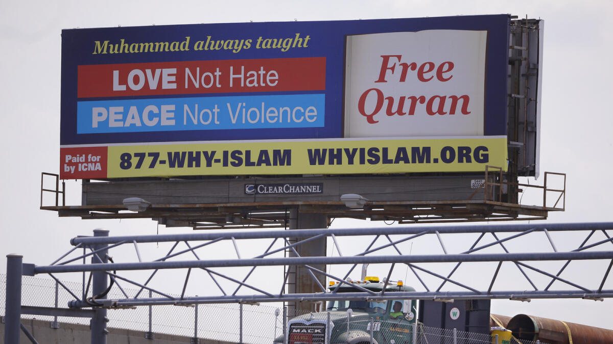 US Muslim group uses billboards to spread true message of Islam