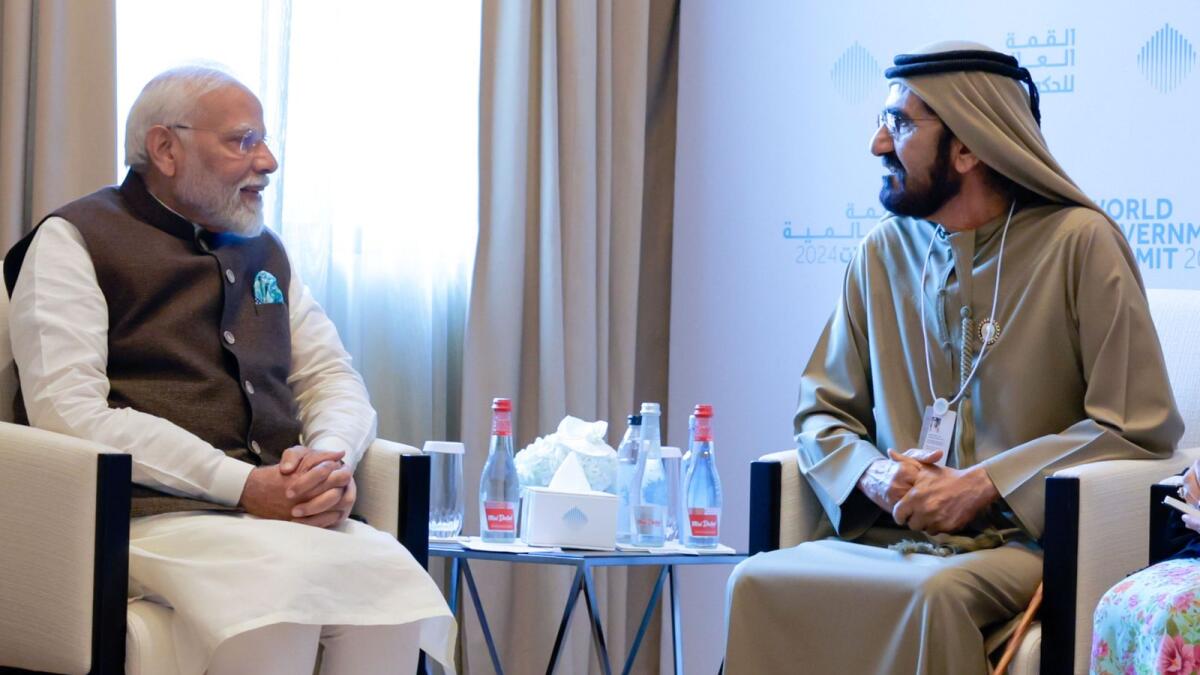 الشيخ محمد جعل دبي مركزاً للاقتصاد العالمي: رئيس الوزراء الهندي مودي – خبر