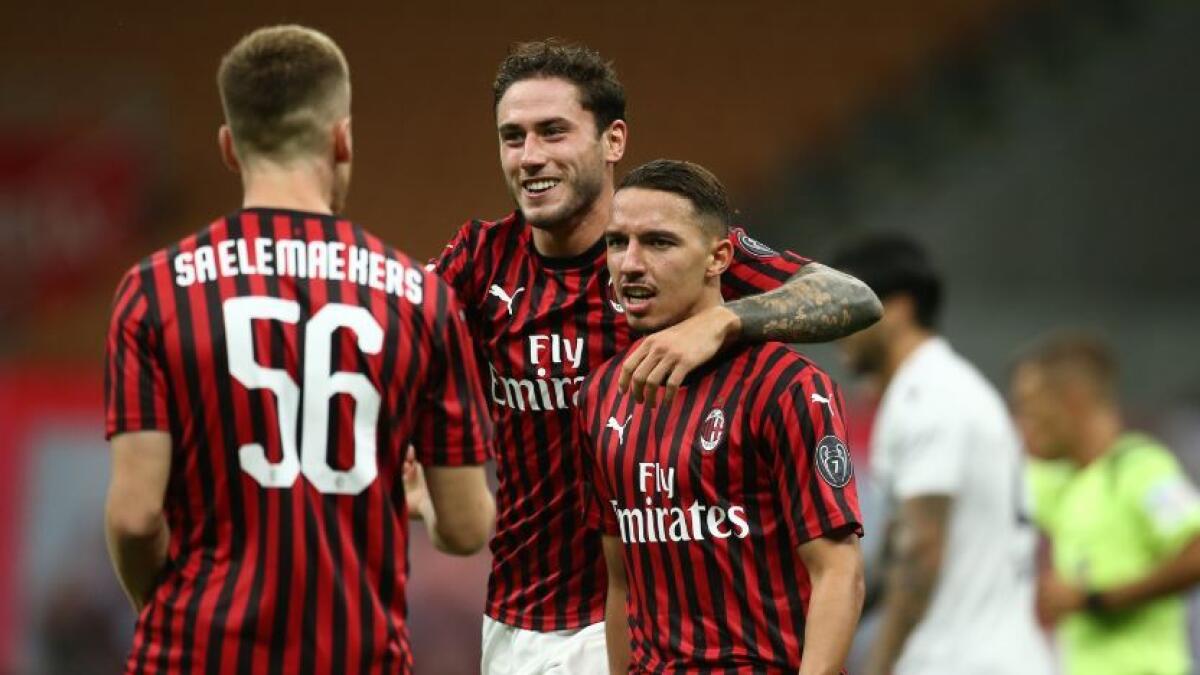 Milan move to 56 points from 34 games to take a grip on sixth place, the final Europa League qualifying spot. (AC Milan Twitter)