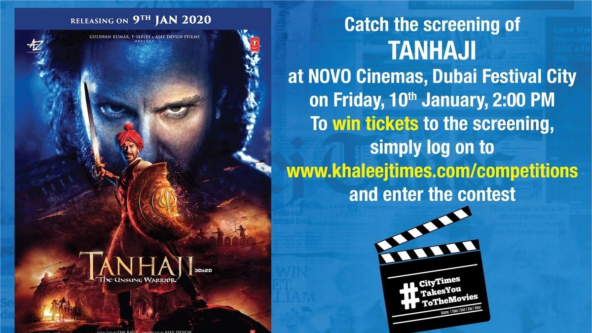 Win tickets for the movie 'Tanhaji'