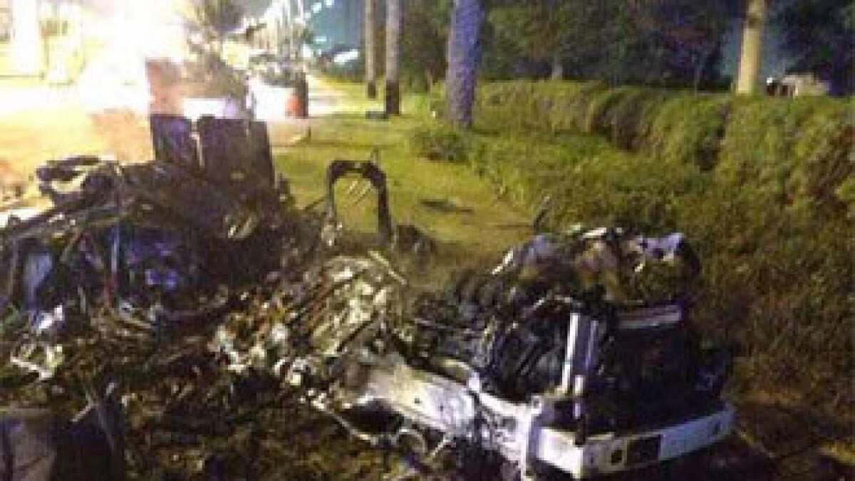 Motorist killed as car bursts into flames after crash