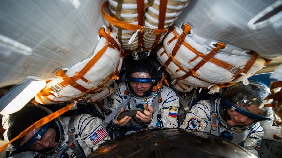 NASA, International Space Station, Andrew Morgan, Jessica Meir, Oleg Skripochka, coronavirus, Covid-19