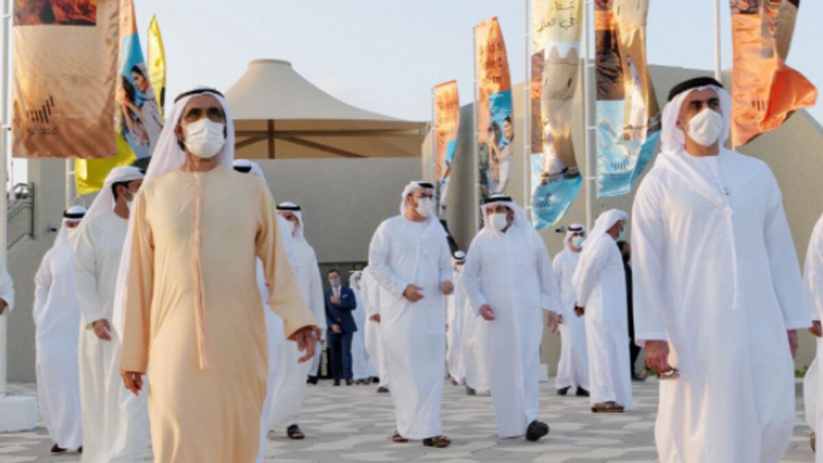 Sheikh Mohammed during the launch of the campaign.