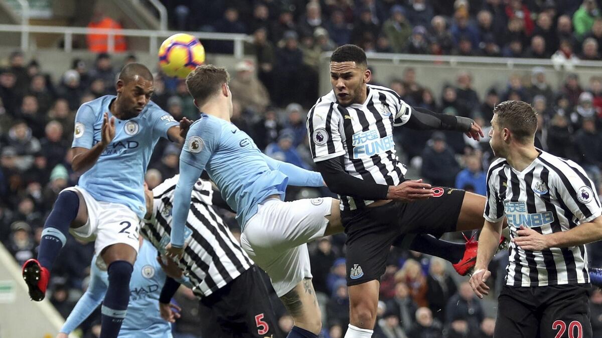 Man City suffer title blow at Newcastle