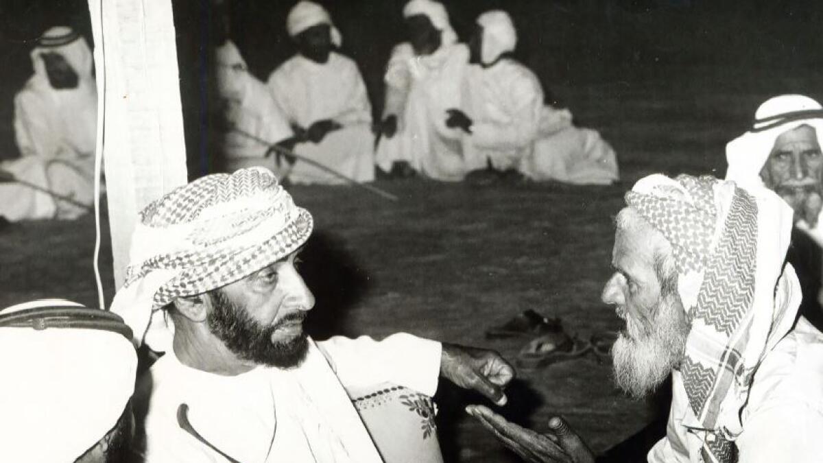 Sheikh Zayed won the love of his people as he was always interested in meeting their needs than undertaking projects. — File photo