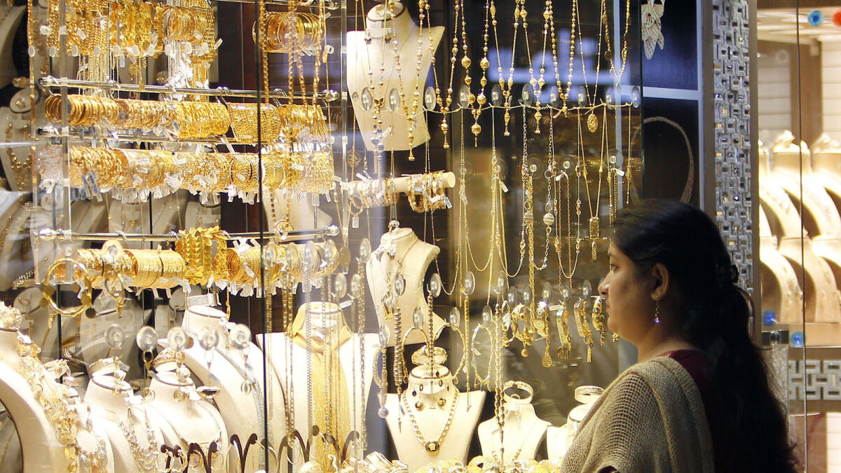ALL THAT GLITTERS IS GOLD... The local fascination with all things gold is on display at this jewellery shop.