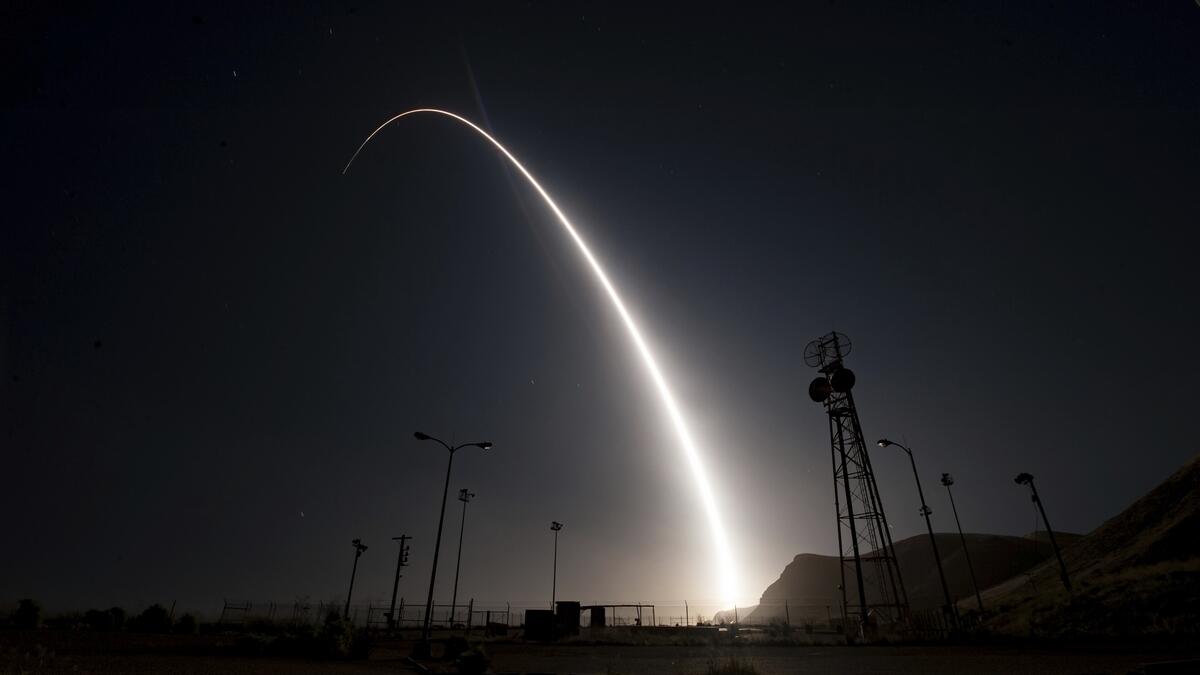 US Air Force launches ballistic missile test