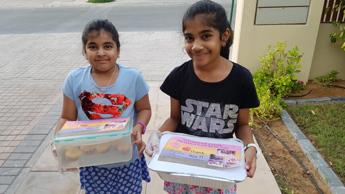 Dubai-based siblings sell cupcakes to raise cash for Kerala flood victims 