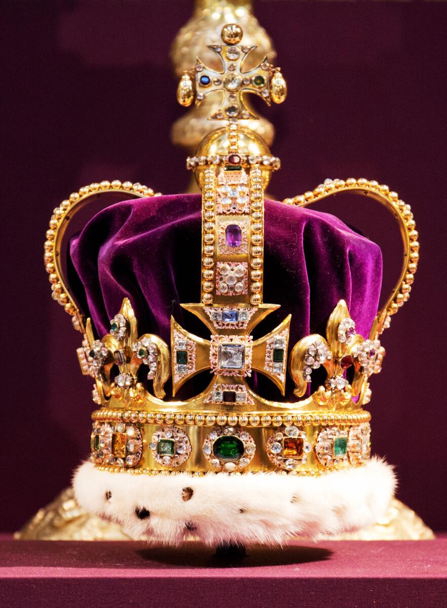 St Edward's Crown, the crown used in coronations for English and later British monarchs. Photo: AFP
