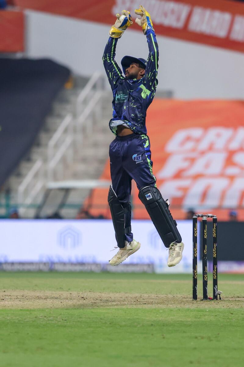 Vriitya Aravind during a match at the Abu Dhabi T10. — Supplied photo