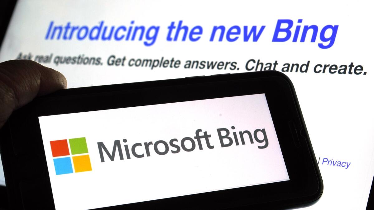 The new Bing is part of an emerging class of AI systems that have mastered human language and grammar. - AP file