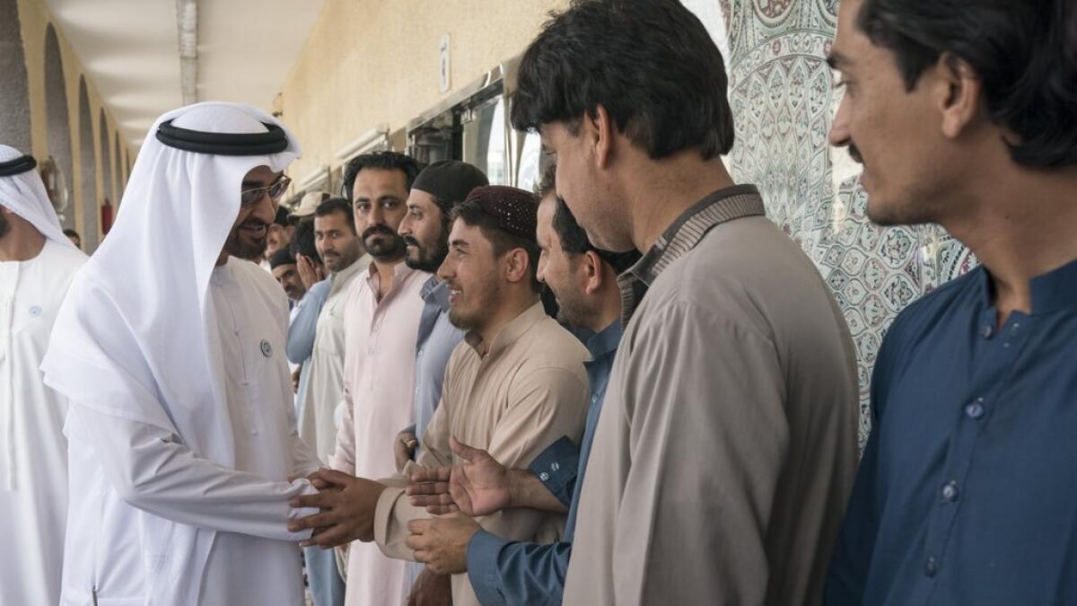 Photos: Sheikh Mohamed surprises Abu Dhabi carpet sellers