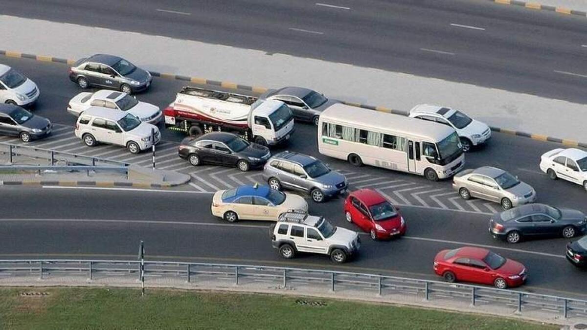 66 road accidents recorded in 3 hours in Dubai