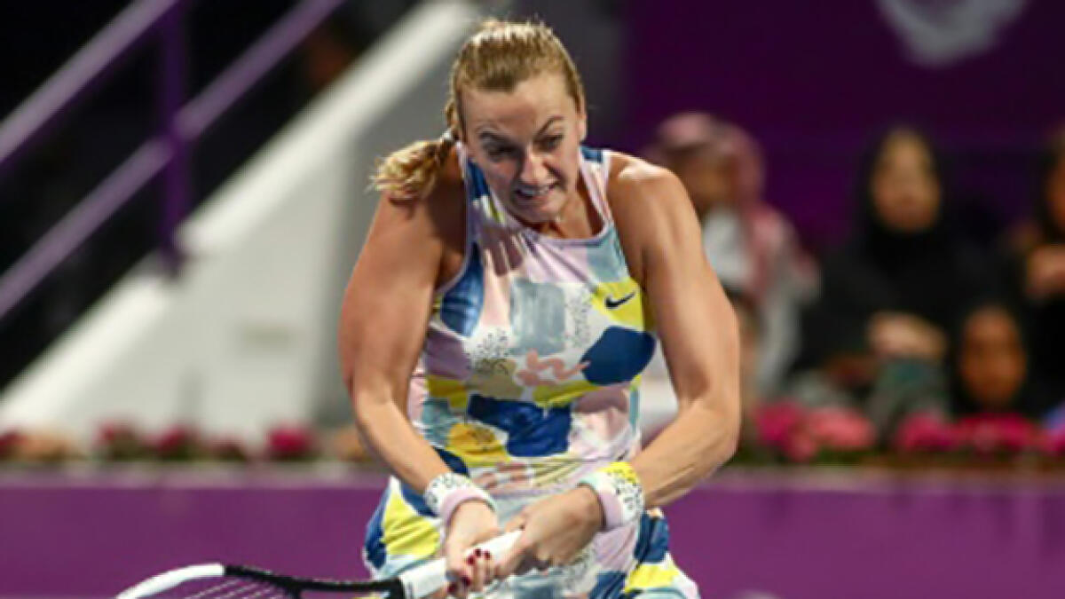 Petra Kvitova said she was looking forward to playing a tournament after a long time. -- AFP file