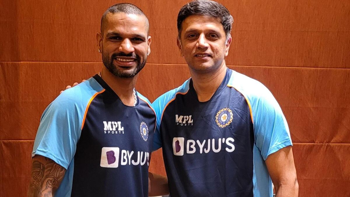 Shikhar Dhawan and Rahul Dravid are ready for Sri Lanka tour. — ICC Twitter