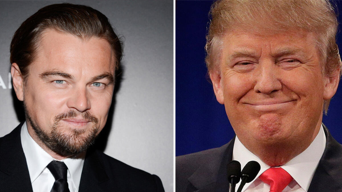 Trump and Leonardo DiCaprio hang out