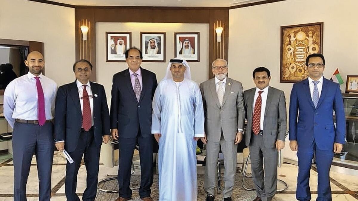 Members of PBPC with Mohammed Helal Al Muhairi, Director General, Abu Dhabi Chamber of Commerce and Industry.