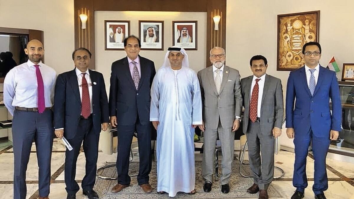 Members of PBPC with Mohammed Helal Al Muhairi, Director General, Abu Dhabi Chamber of Commerce and Industry.