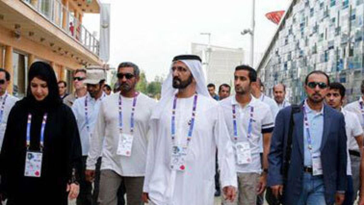 Shaikh Mohammed lauds Expo& Milano 2015; sees many lessons for &Dubai&