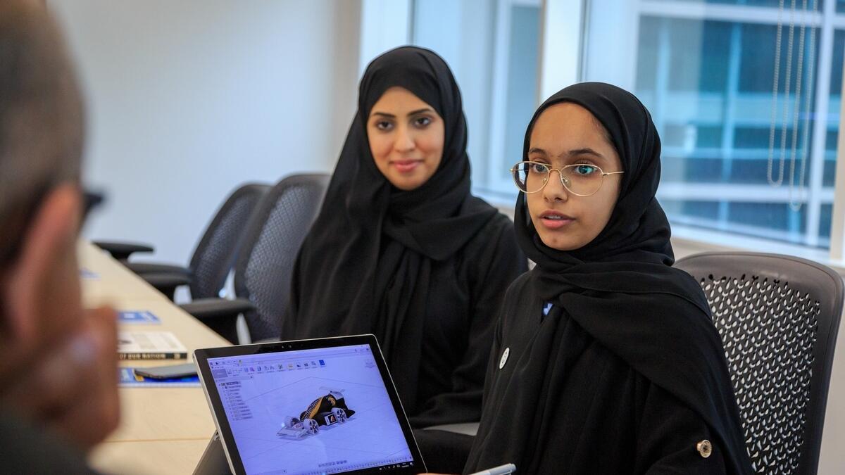 Satya Nadella also met with students and a number of CEOs from various sectors in the UAE at the company's offices in Abu Dhabi.