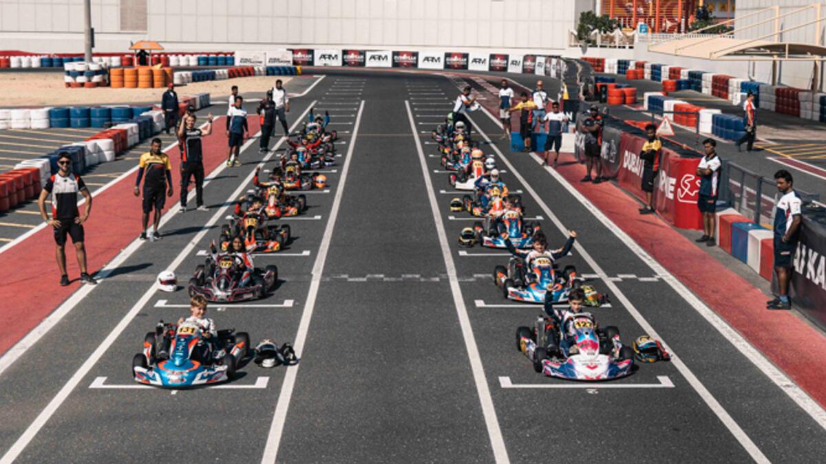 Teams from Europe, India, China, GCC region joining UAE teams during the 24 Hours Dubai Kartdrome Endurance Championship. - Supplied photo
