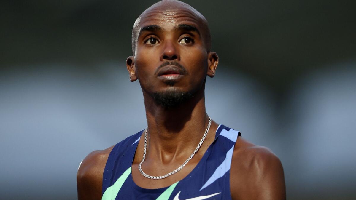 Britain's Mo Farah fell short of the qualifying mark for the 10,000 metres in Manchester. — Reuters