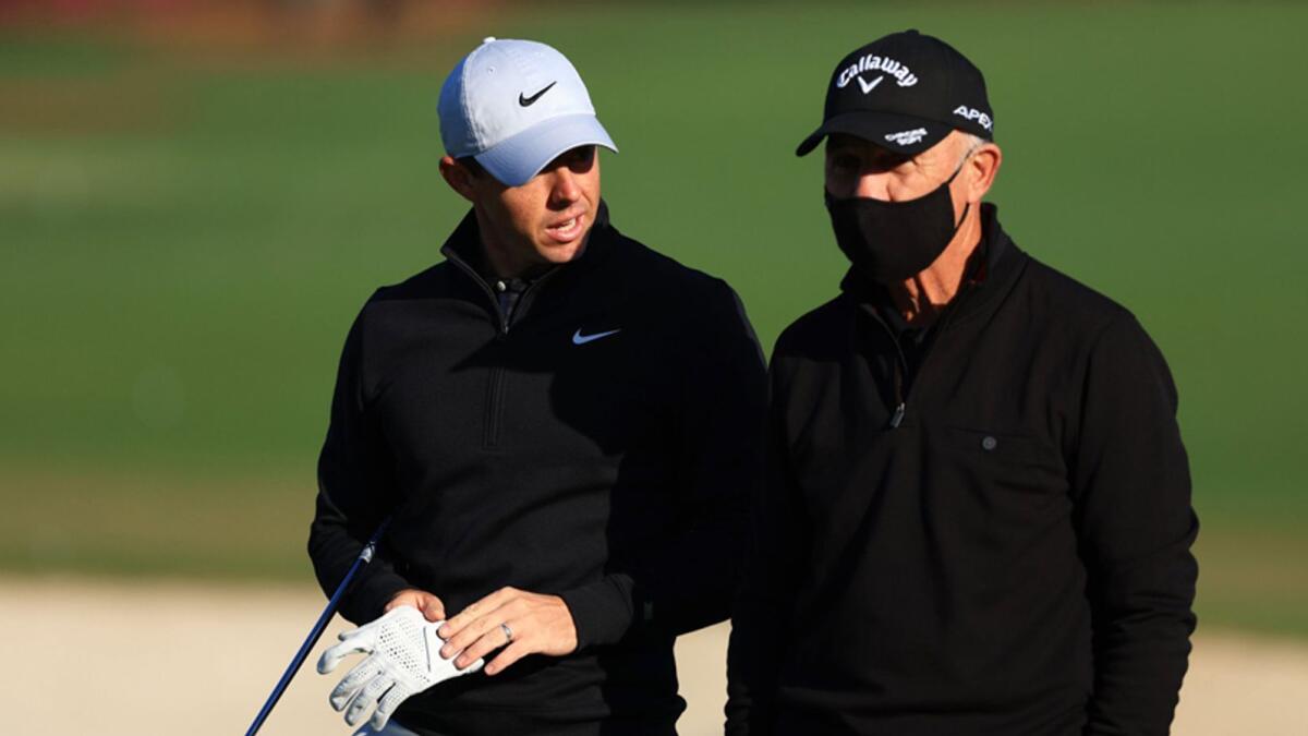 Rory McIlroy with Peter Cowen. — Supplied photo