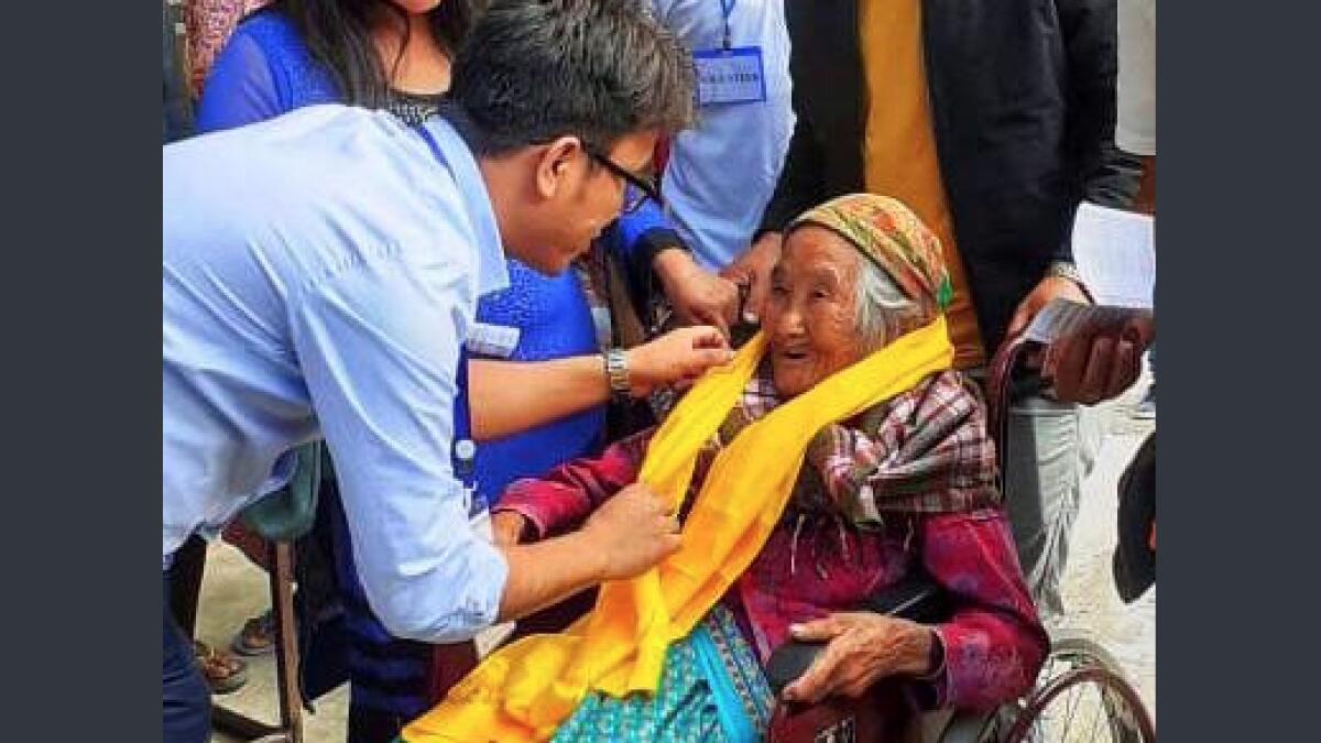 Indian Elections 2019: Oldest woman, aged 107, casts her vote