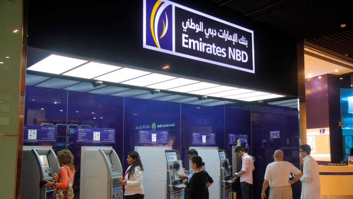 Emirates NBD's current and saving accounts grew by a record Dh18 billion, further improving funding costs, the bank said in a statement. — File photo