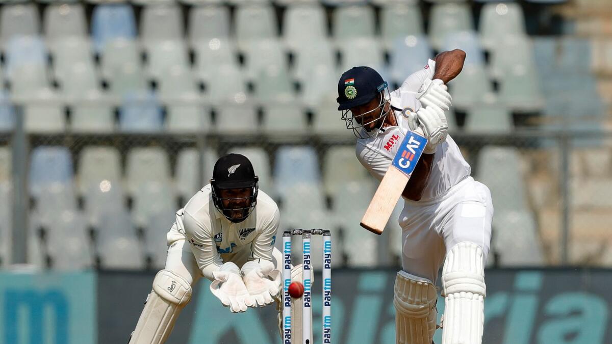 Mayank Agarwal scored 150 and 62 in the second Test against New Zealand in Mumbai. (BCCI)