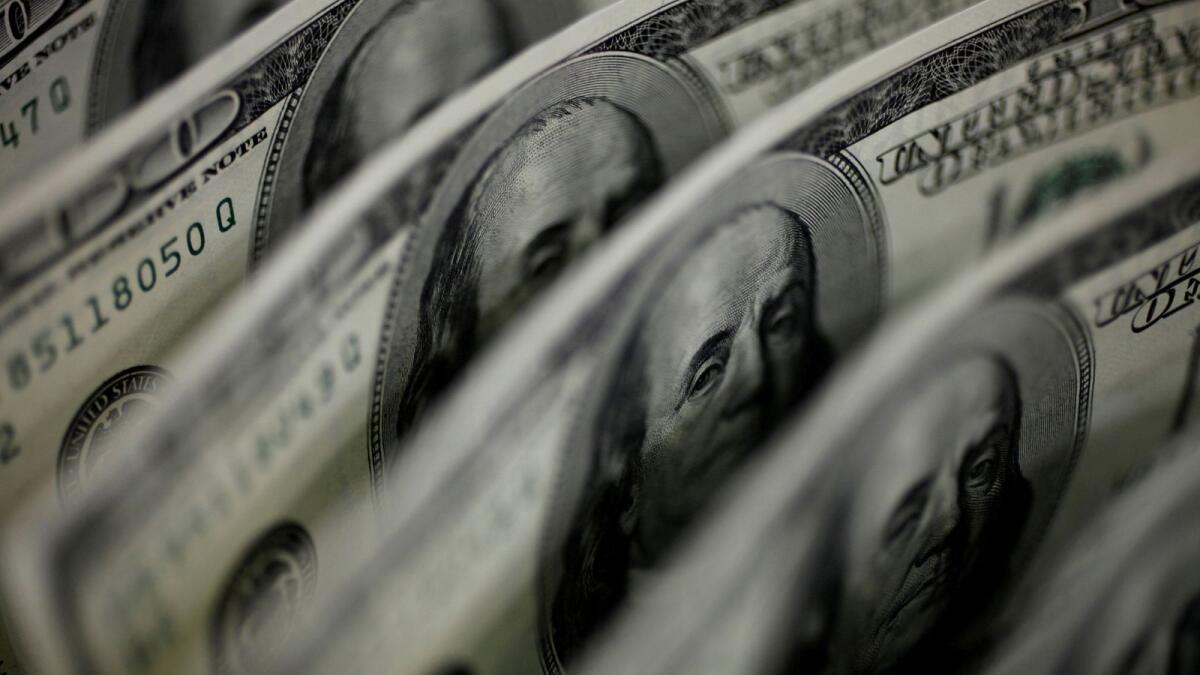 US dollar notes. - Reuters file